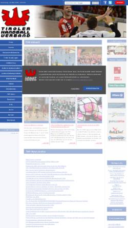 Vorschau der mobilen Webseite www.handball-tirol.com, Tiroler Handballverband