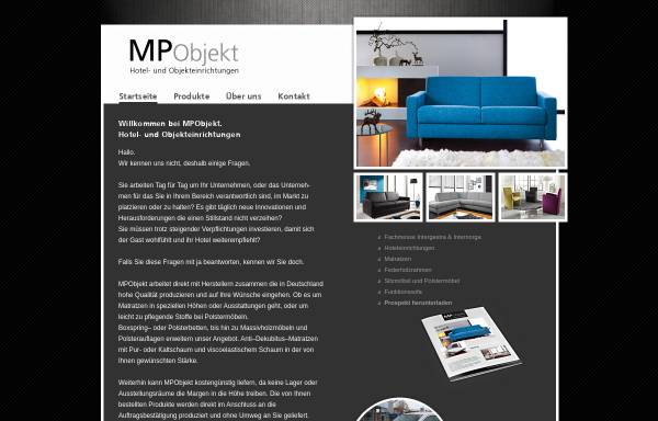 Vorschau von www.mpobjekt.de, MPObjekt Hotel- und Objekteinrichtungen