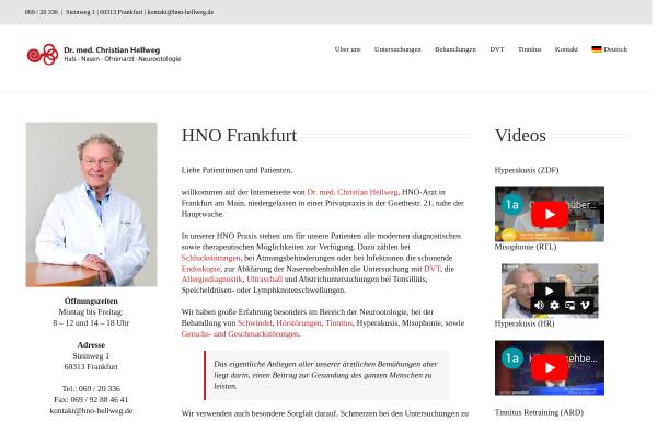 Vorschau von www.hno-hellweg.de, Hellweg, Dr. med. Christian