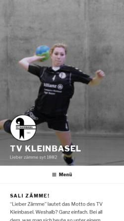 Vorschau der mobilen Webseite www.tvkleinbasel.ch, TV Kleinbasel
