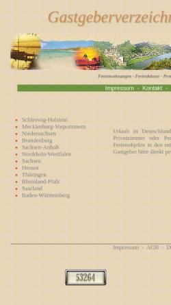Vorschau der mobilen Webseite www.gastgeberverzeichnis-ferienwohnungen.de, Gastgeberverzeichnis Ferienwohnungen