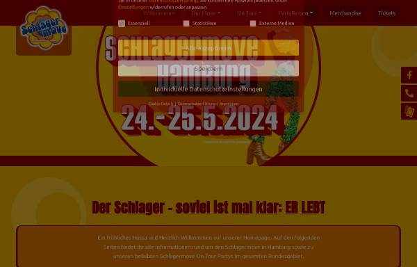 Vorschau von www.schlagermove.de, Schlagermove