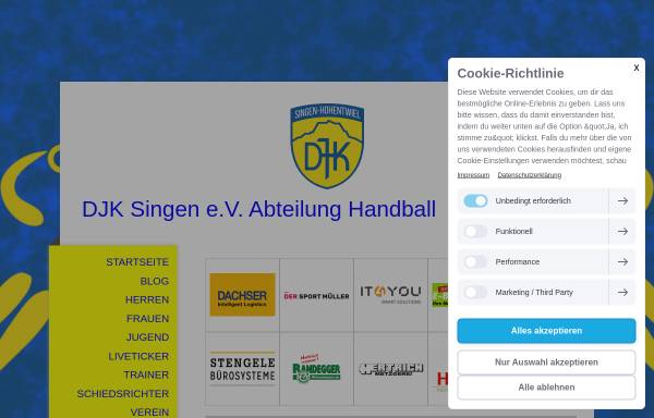 Vorschau von www.djksingen-handball.de, DJK Singen - Die Bären