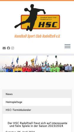 Vorschau der mobilen Webseite hsc-radolfzell.de, HSC-Radolfzell e.V.