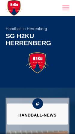 Vorschau der mobilen Webseite www.sgh2ku.de, SG H2Ku Herrenberg