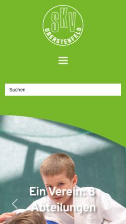 Vorschau der mobilen Webseite skv-oberstenfeld.de, SKV Oberstenfeld
