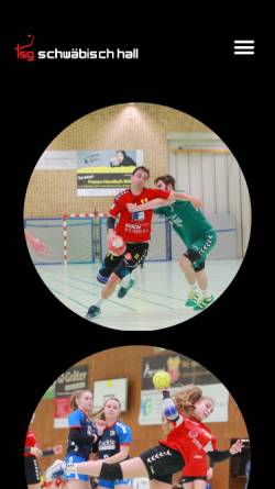 Vorschau der mobilen Webseite sha-handball.de, TSG Schwäbisch Hall Handball