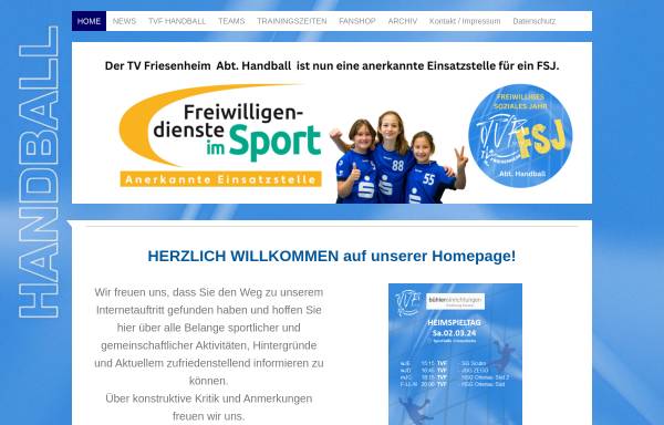 Vorschau von www.tv-friesenheim-handball.de, TV Friesenheim