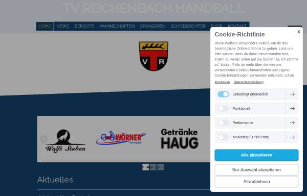 Vorschau von www.tvreichenbach-handball.de, TV Reichenbach