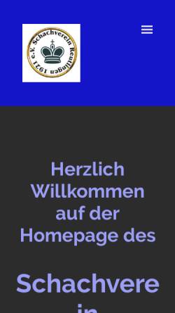 Vorschau der mobilen Webseite schachverein-reutlingen-1921.de, Schachverein Reutlingen 1921 e.V.
