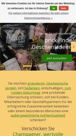 Vorschau der mobilen Webseite www.champagnerpost.de, Champagner Post