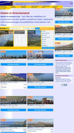 Vorschau der mobilen Webseite www.hotels-in-greece.com, Hotels in Griechenland