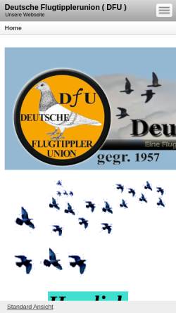 Vorschau der mobilen Webseite www.deutscheflugtipplerunion.de, Deutsche Flugtippler-Union