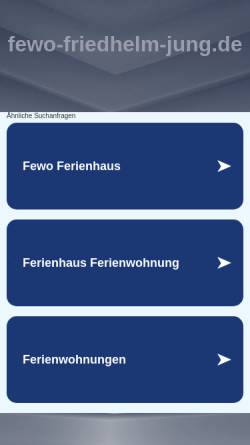 Vorschau der mobilen Webseite www.fewo-friedhelm-jung.de, Ferienwohnung Fam. Friedhelm Jung