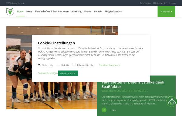 Vorschau von www.handball-vaterstetten.de, TSV Vaterstetten Handball