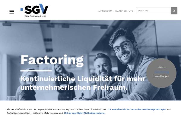 Vorschau von www.sgv-factoring.de, SGV Factoring GmbH