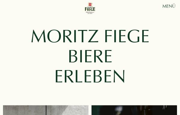 Vorschau von www.moritzfiege.de, Privatbrauerei Moritz Fiege GmbH & Co KG