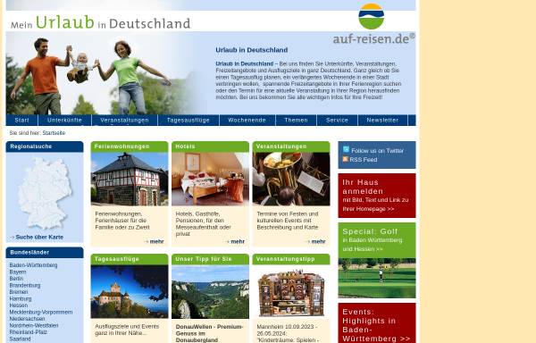 Vorschau von www.auf-reisen.de, Auf-Reisen.de