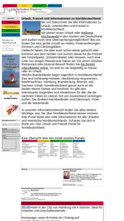 Vorschau der mobilen Webseite www.norddeutschland-urlaub.com, Norddeutschland-Urlaub.com
