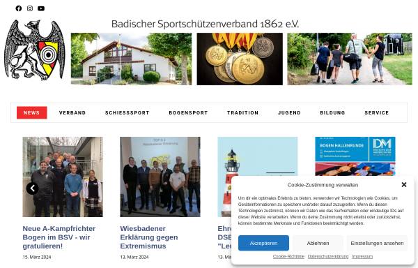 Vorschau von www.bsvleimen.de, Badischer Sportschützenverband e. V.