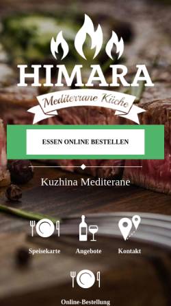 Vorschau der mobilen Webseite himara.de, Restaurant Himara