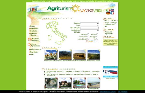 Vorschau von www.agriturismoevacanzeverdi.it, Agriturismo e Vacanze Verdi