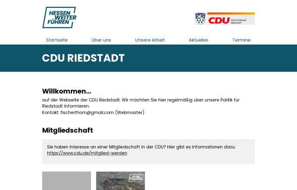 Vorschau von www.cdu-riedstadt.de, CDU Riedstadt