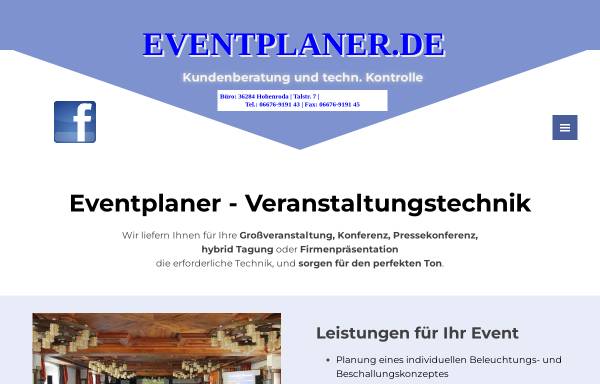 Vorschau von www.eventplaner.de, Eventplaner Hollstein Business-Service e.K.
