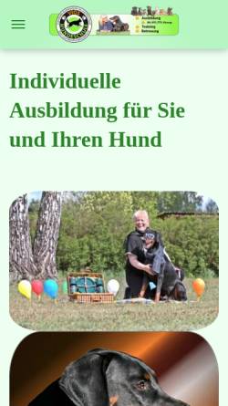 Vorschau der mobilen Webseite www.vios-hundeschule.de, Vios Hundeschule