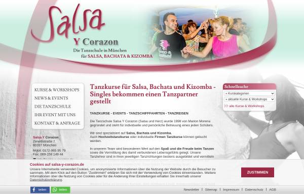 Vorschau von www.salsa-y-corazon.de, Salsa Y Corazon