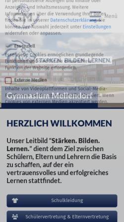 Vorschau der mobilen Webseite gymnasiummellendorf.de, Gymnasium Mellendorf