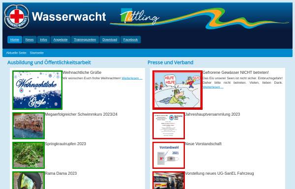Vorschau von www.wasserwacht-tittling.de, Wasserwacht