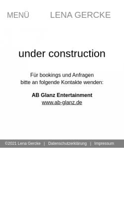 Vorschau der mobilen Webseite www.lena-g.de, Lena Gercke