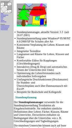 Vorschau der mobilen Webseite www.stundenplanmanager.de, Stundenplanmanager