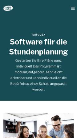 Vorschau der mobilen Webseite www.tabulex.de, Tabulex