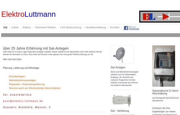 Vorschau von www.elektro-luttmann.de, Elektro-Luttmann