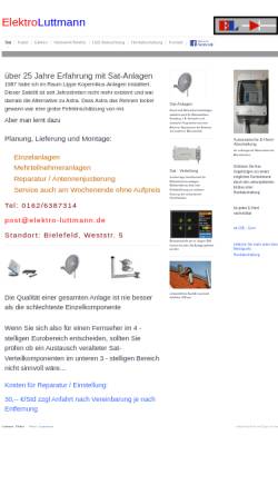 Vorschau der mobilen Webseite www.elektro-luttmann.de, Elektro-Luttmann