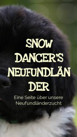 Vorschau der mobilen Webseite www.snowdancers.de, Snow Dancer's Neufundländer Zucht