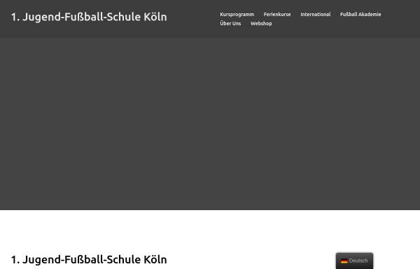 Vorschau von www.fussballschule-koeln.de, 1. Jugend-Fußballschule Köln