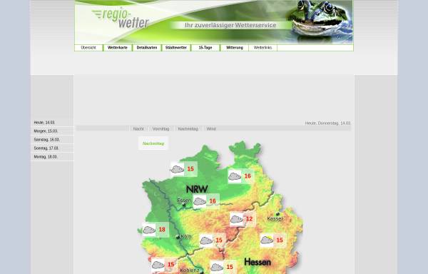 Vorschau von www.regio-wetter.de, Regio-Wetter