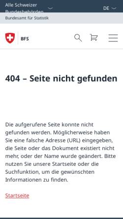 Statistik Schweiz - Bundesamt für Statistik