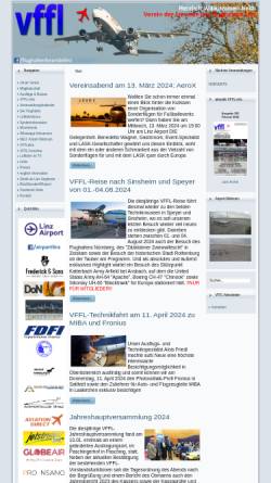 Vorschau der mobilen Webseite www.vffl.at, VFFL, Verein der Freunde des Flughafens Linz