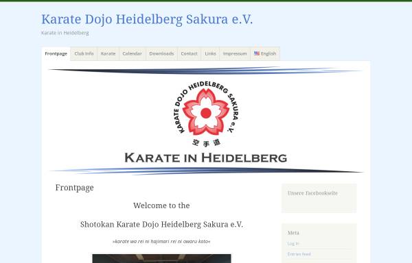 Vorschau von www.karate-in-heidelberg.de, Shotokan Karate Dojo Heidelberg Sakura e.V.