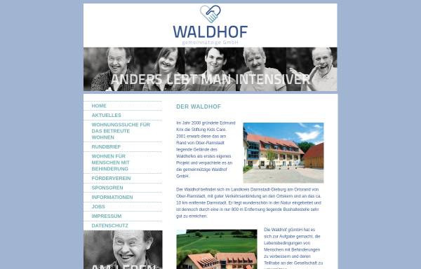 Vorschau von www.waldhof-ggmbh.de, Waldhof gGmbH