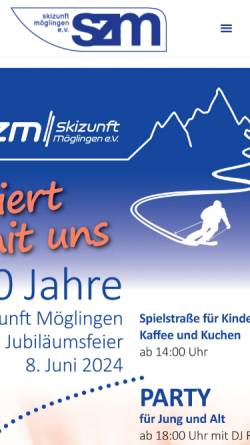 Vorschau der mobilen Webseite www.szmonline.de, Skizunft Möglingen e.V.
