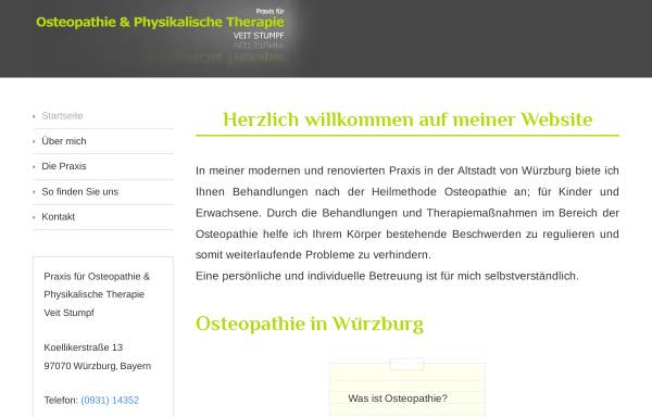 Vorschau von www.osteopathie-stumpf.de, Veit Stumpf