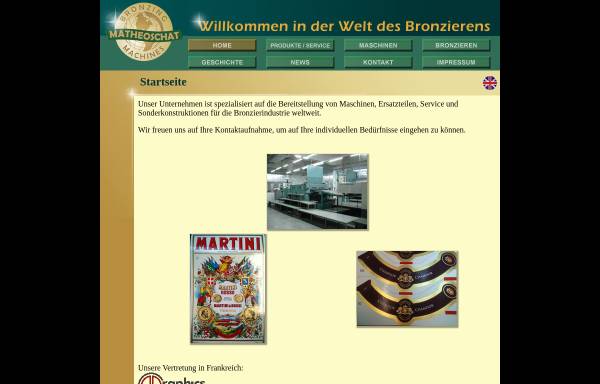 Vorschau von www.bronzing-technology.de, Matheoschat Bronzing Technology - Inh. Torsten Matheoschat