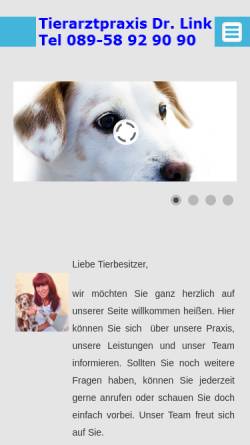 Vorschau der mobilen Webseite www.tierarzt-laim.de, Dr. Ursula Link
