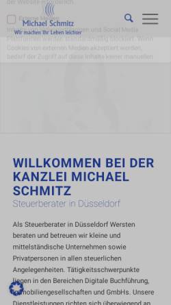 Vorschau der mobilen Webseite www.duesseldorf-steuerberatung.de, Schmitz, Michael