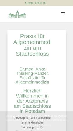 Vorschau der mobilen Webseite www.dr-thielking.de, Arztpraxis Nauener Tor